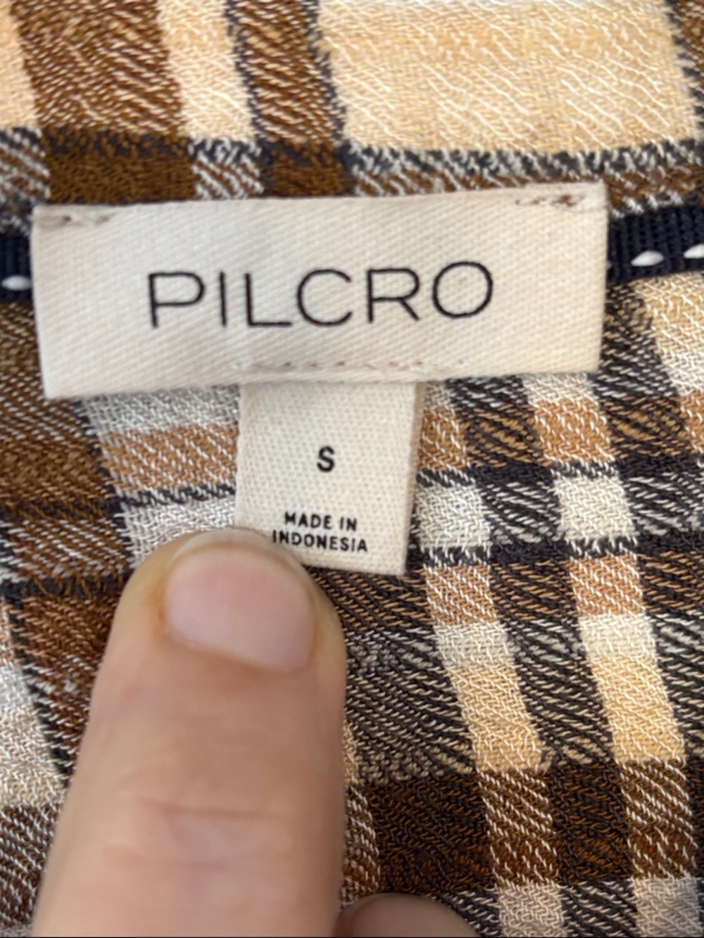 Anthropologie Pilcro The Hadley Relaxed Button Down Plaid Shirt S - Picture 7 of 10